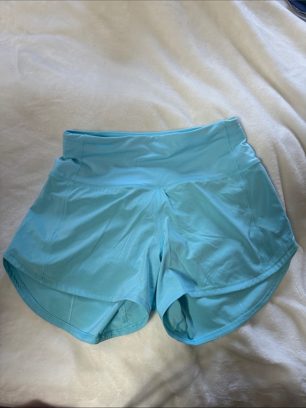 lululemon athletica Light Blue Athletic Shorts